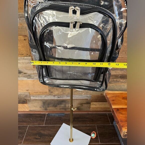 Clear Backpack  Zippered Bag - Picture 9 of 14
